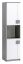 Chambre des jeunes - armoire Elias 18, couleur : blanc / gris - Dimensions : 187 x 45 x 40 cm (H x L x P)