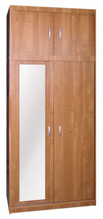 Armoire à portes battantes / penderie Sepatan 01, couleur : aulne - Dimensions : 240 x 100 x 58 cm (H x L x P)