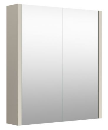 Salle de bain - armoire de toilette Noida 01, couleur : beige - 65 x 58 x 12 cm (H x L x P)