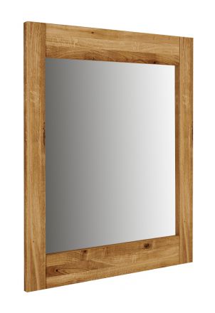 Miroir Kapiti 25 en chêne sauvage massif huilé - Dimensions : 70 x 70 x 2 cm (H x L x P)