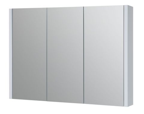 Salle de bain - Armoire de toilette Bidar 19, couleur : blanc brillant - 65 x 90 x 12 cm (H x L x P)