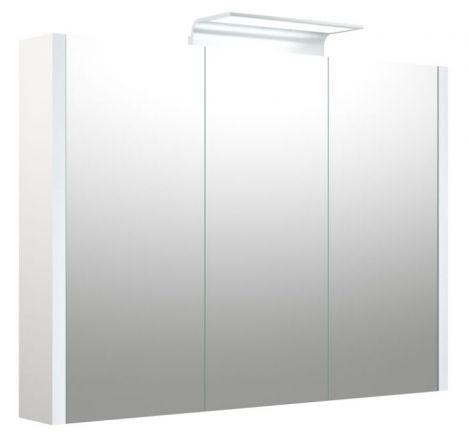 Salle de bain - Armoire de toilette Bidar 25, couleur : blanc brillant - 65 x 90 x 12 cm (H x L x P)