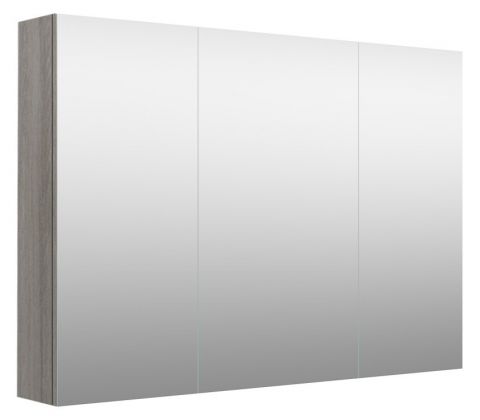 Salle de bain - Armoire de toilette Nadiad 42, couleur : gris cendre - 70 x 100 x 14 cm (h x l x p)