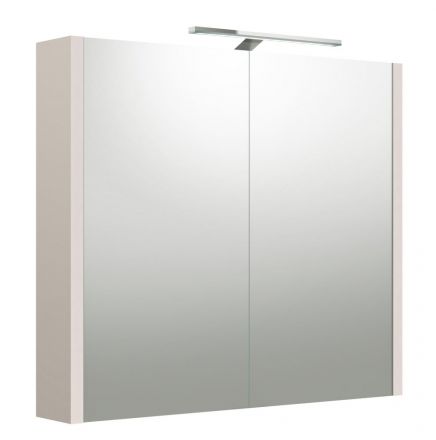 Salle de bains - Armoire de toilette Malegaon 12, Couleur : Gris cachemire - Dimensions : 65 x 73 x 12 cm (H x L x P)