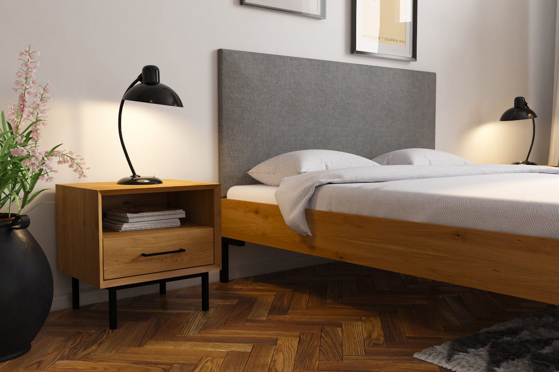 Tête de lit pour lit simple ou lit d'appoint Kumeu 03 - Dimensions : 71 x 144 x 7 cm (H x L x P)