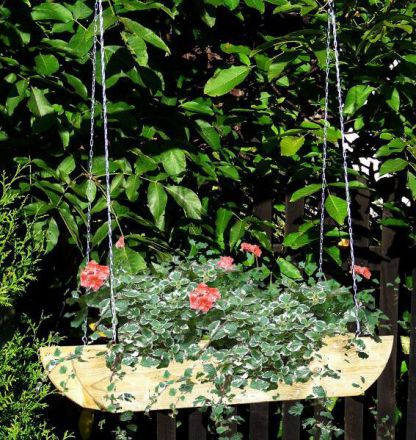 jardinière suspendue Fruticosus - Dimensions : 90 x 18 x 15 cm (l x p x h)