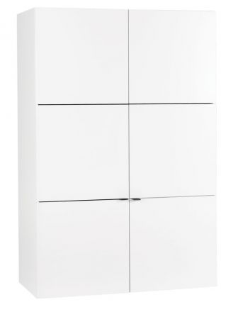 Chambre d'adolescents - Armoire Marincho 20, couleur : blanc - Dimensions : 159 x 107 x 53 cm (H x L x P)