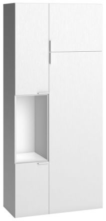 Armoire à portes battantes / armoire Minnea 10, couleur : blanc - Dimensions : 206 x 92 x 42 cm (H x L x P)
