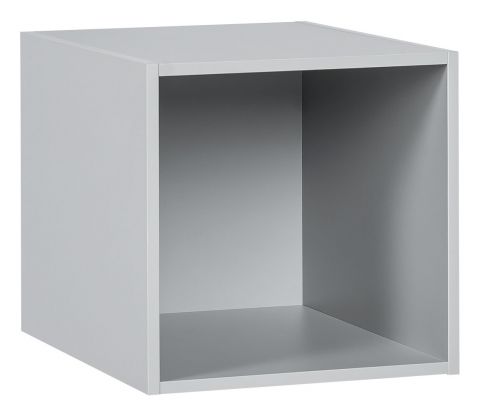 Coffre de rangement grande Minnea, couleur : gris clair - Dimensions : 32 x 32 x 41 cm (H x L x P)