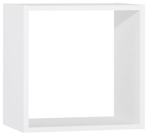 Chambre d'adolescents - étagère suspendue / étagère murale Marincho 97, couleur : blanc - Dimensions : 53 x 53 x 32 cm (h x l x p)