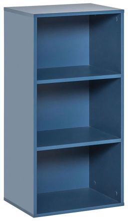 Chambre d'adolescents - Étagère Skalle 01, couleur : bleu - Dimensions : 94 x 47 x 35 cm (H x L x P)
