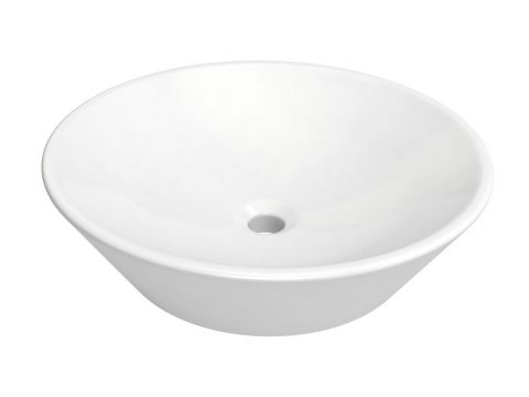 Salle de bain - lavabo Dhule 08, couleur : blanc - 12 x 45 x 45 cm (H x L x P)