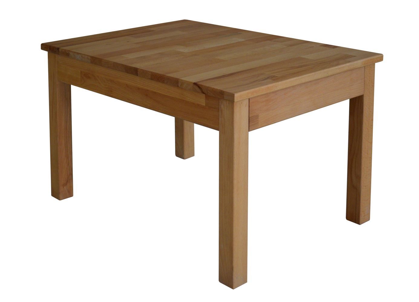 Table basse Wooden Nature 204 hêtre massif huilé naturel - Dimensions : 50 x 70 x 45 cm (L x P x H)