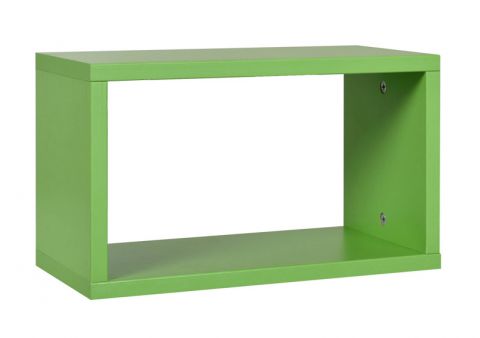 Chambre d'enfant - étagère à suspendre / étagère murale Luis 08, couleur : vert - 24 x 40 x 20 cm (h x l x p)