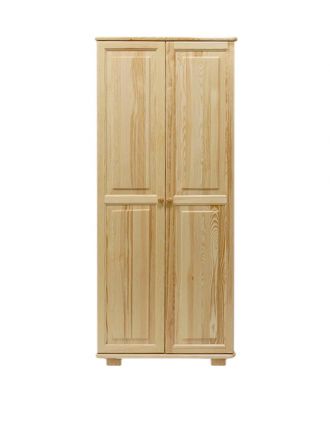 Armoire en bois de pin massif, naturel 008 - Dimensions 190 x 90 x 60 cm (H x L x P)