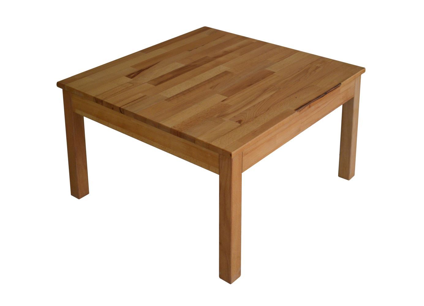 Table basse Wooden Nature 204 hêtre massif huilé naturel - Dimensions : 70 x 70 x 45 cm (L x P x H)