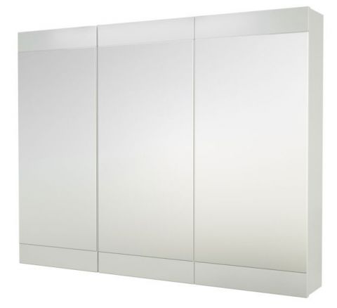 Salle de bain - Armoire de toilette Eluru 05, couleur : blanc brillant - 70 x 90 x 14 cm (H x L x P)