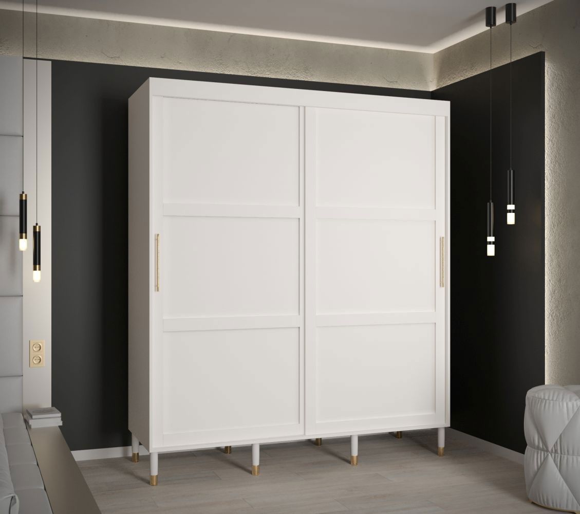 Armoire à 10 compartiments Jotunheimen 67, couleur : blanc - dimensions : 208 x 180,5 x 62 cm (h x l x p)