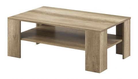Elégante table basse Totnes 01, couleur : marron clair - Dimensions : 38 x 103 x 63 cm (h x l x p)