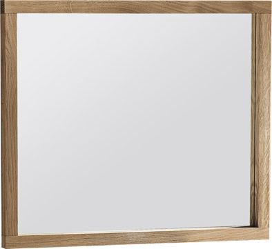Miroir "Kyme" chêne sauvage nature, massif - 70 x 60 x 3 cm (h x l x p)