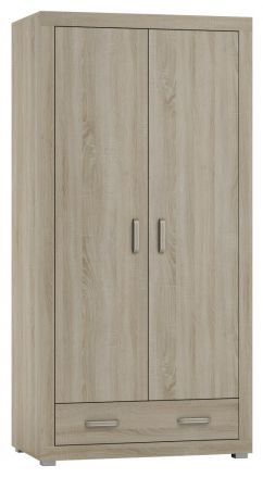 Armoire à portes battantes / Armoire Lorengau 34, couleur : chêne Sonoma - Dimensions : 202 x 100 x 58 cm (H x L x P)