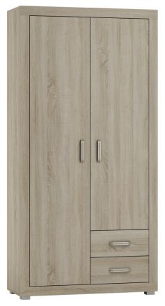 Armoire à portes battantes / Armoire Lorengau 35, couleur : chêne Sonoma - Dimensions : 202 x 100 x 40 cm (H x L x P)
