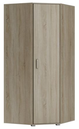 Armoire / meuble d'angle Lorengau 36, couleur : chêne Sonoma - Dimensions : 202 x 90 x 90 cm (H x L x P)
