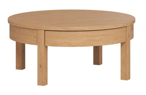 Table basse, couleur : chêne - Dimensions : 80 x 80 x 36 cm (L x P x H)