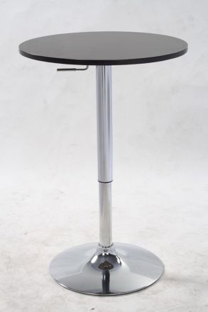 Table haute Dano 05, Couleur : Noir - diamètre : 60 cm