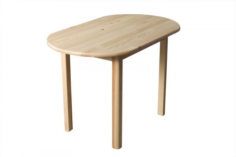 Table en pin massif naturel 004 (ronde) - Dimensions 150 x 80 cm (L x P)