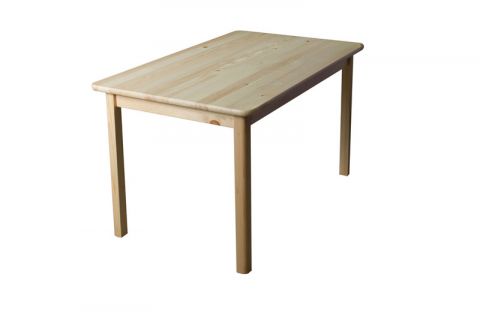 Table en bois de pin massif naturel 001 (rectangulaire) - Dimensions 80 x 50 cm (L x P)