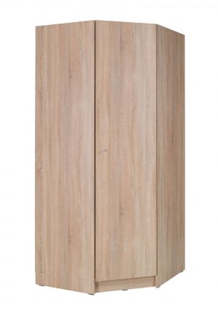 Armoire à portes battantes / armoire d'angle Festos 01, couleur : chêne - Dimensions : 212 x 94 x 94 cm (H x L x P)