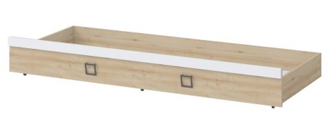 Tiroir sommier de lit pour lit Benjamin, couleur : hêtre / blanc - 80 x 190 cm (l x L)