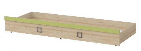 Sommier pour lit simple / lit d'appoint, couleur : hêtre / olive - 80 x 190 cm (L x l)