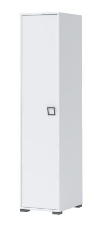Chambre d'enfant - Armoire à portes battantes / armoire Benjamin 10, couleur : blanc - Dimensions : 198 x 44 x 56 cm (H x L x P)