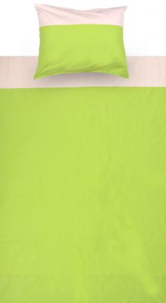 Enfants - Parure de lit 2 pièces - Couleur : Vert / Beige