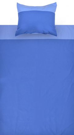 Enfants - Parure de lit 2 pièces - Couleur : Bleu clair / bleu foncé