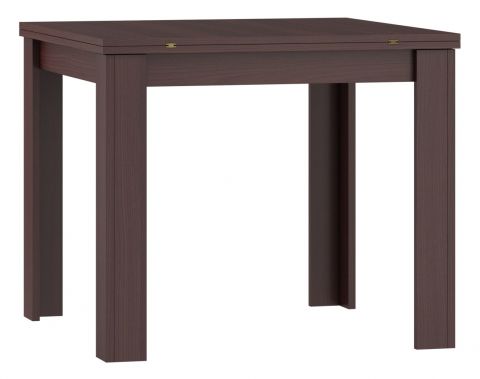 Table de salle à manger extensible Tabubil 14, couleur : wenge - Dimensions : 90-180 x 90 cm (L x P)