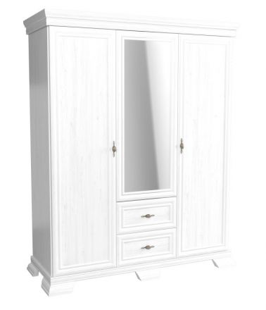 Armoire à portes battantes / armoire Sentis 24, couleur : blanc pin - 193 x 158 x 62 cm (H x L x P)