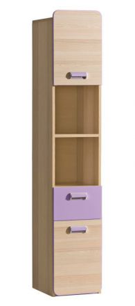 Chambre d'adolescents - Armoire Dennis 03, couleur : violet cendré - Dimensions : 188 x 35 x 40 cm (h x l x p)