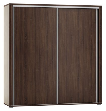 Armoire à portes coulissantes / armoire Aitape 18, couleur : chêne Sonoma foncé - Dimensions : 188 x 180 x 60 cm (H x L x P)