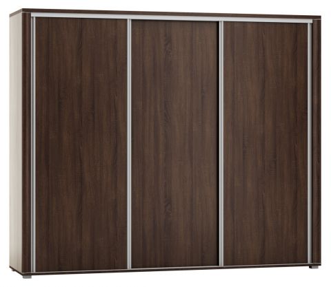 Armoire à portes coulissantes / armoire Aitape 38, couleur : chêne Sonoma foncé - Dimensions : 188 x 230 x 60 cm (H x L x P)