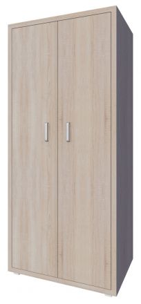 Armoire à portes battantes / Armoire Kerowagi 10, couleur : chêne Sonoma - Dimensions : 200 x 90 x 55 cm (H x L x P)