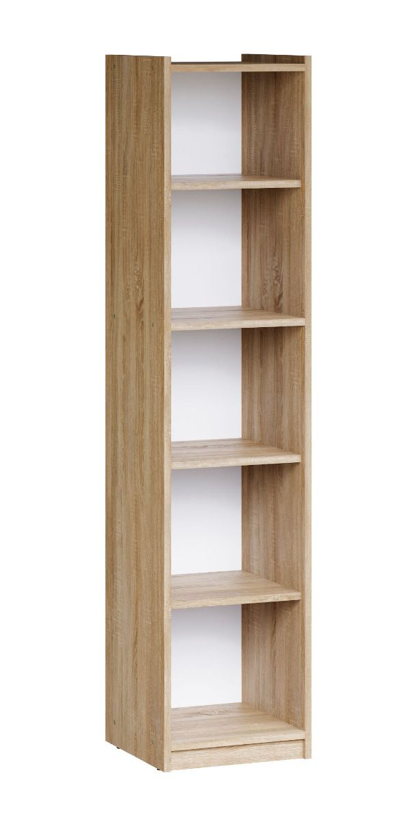 Bibliothèque Cuarto 01, Couleur : Chêne de Sonoma - 173 x 40 x 34 cm (H x L x P)