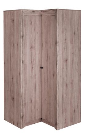 Armoire à portes battantes / armoire d'angle Sokone 24, Couleur : Sanremo - 194 x 95 x 95 cm (H x L x P)