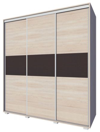 Armoire à portes coulissantes / armoire Rabaul 40, couleur : chêne Sonoma - Dimensions : 210 x 200 x 60 cm (H x L x P)