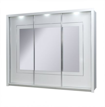 Armoire à portes coulissantes / armoire "Psara" - Dimensions : 213 x 258 x 67 cm (H x L x P)