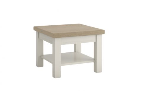 Table basse "Solin" chêne blanc / naturel 23 - Dimensions : 51 x 65 x 65 cm (H x L x P)