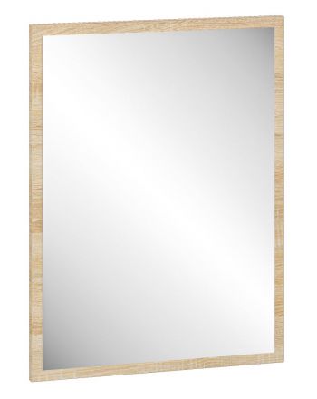 Miroir Vacaville 26, Couleur : Chêne clair de Sonoma - Dimensions : 65 x 50 x 2 cm (H x L x P)