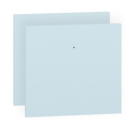 Tiroir de façade Egvad, lot de 2, couleur : bleu clair - Dimensions : 34 x 37 x 2 cm (H x L x P)